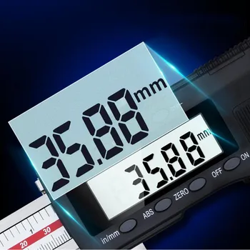 0-500mm LCD Skaitmeninis Ekranas Vernier Suportas Vienas Būdas / Dviejų Vektorių Letena Elektroninių Vernier Suportas Matavimo Staliuko