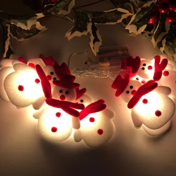 10 LED Žiburiai Kalėdų Dekoracijos Sniego Stygos Kalėdų Medžio Apdaila Žibintai Kalėdos Žibintų Papuošalai Medžio Navidad