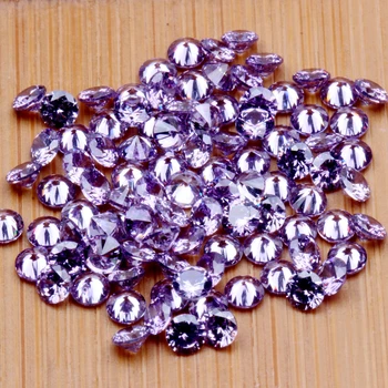 1000pcs AAAAA+ 1mm-4mm Violetinė CZ Stone Turas Supjaustyti Granules, Sintetinių Kubinių Zirconia Brangakmenių 