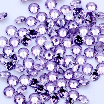 1000pcs AAAAA+ 1mm-4mm Violetinė CZ Stone Turas Supjaustyti Granules, Sintetinių Kubinių Zirconia Brangakmenių 