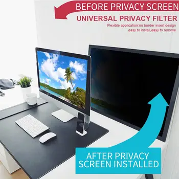 17-20 Colių Kompiuterio Monitorius Universalus Ekrano Apsaugos Anti - Peep apsauginės Plėvelės Privatumo Filtras LCD Ekrano Apsauginės Plėvelės
