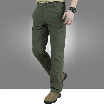 2019 Vyrų Krovinių Kelnės Kietas Tactical Kelnes Vyrams Lauko Quick Dry Kelnės Poilsiu Karinės Muilti Kišenėje Pantalones Hombre