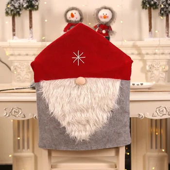 2020 NAUJĄ Kalėdų Kėdė Padengti nustatyti Santa Claus red hat Kalėdų šeimos restoranas, apdailos Prekių Kėdės apima