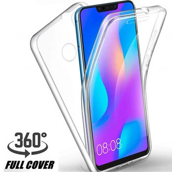360 viso Kūno Telefoną Atveju Huawei Y9 2019 Y6 Pro Y7 Premjero Minkštas Viršelis Huawei 30 Pro P20 Lite Mate 20 TPU Atveju Coque Funda