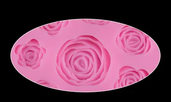 9 Skylę, Rožės, Gėlės Formos Silikono Formos 3D minkštus saldainius, Šokolado, Muilo Tortas Pelėsis 