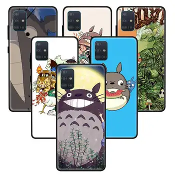 Anime Totoro Ghibli Atvejais, Samsung Galaxy A51 A72 A71 A42 5G UW A21 A21s M51 A11 A31 A41 Quantum TPU Telefono Dangtelį