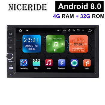 Automobilis DVD GPS android 8.0 Grotuvas, 2 din radijo universalus GPS Navigacijos, Multimedijos Už 