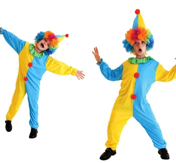 Berniukai Helovinas Joker Kostiumai Vaikams cirko klounas Cosplay Vaikai ērmots Vaidmuo žaisti April Fool 's Day Puras Kalėdų šalis suknelė