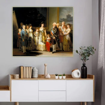 Citon Francisco Goya《Šeimos Chaffrles IV》Drobė, Aliejus, Tapyba Meno kūrinius Plakato Nuotrauką Sienos Fone Dekoro Namų Puošybai