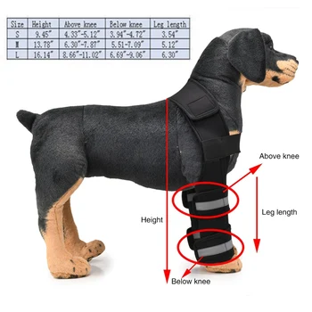 Cães suprimentos 1 conjunto protetor de cotovelo cão de apoio papildomų canino perna traseira hock comum wrap protege feridas