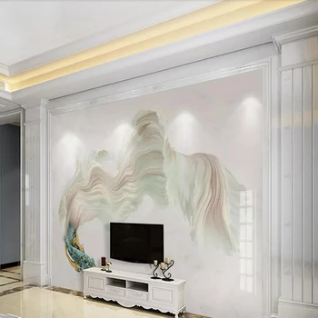 Dekoratyvinės tapetų serija Marmuro stiliaus sienos fone