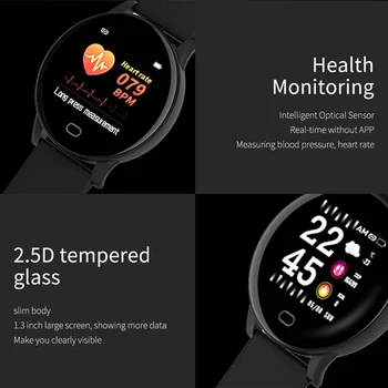 GT3 Smart Watch Kraujo spaudimas Pedometer Širdies ritmo Monitorius Vandeniui IP67 Fitness Tracker Apyrankė Band Laikrodis, Skirtų 