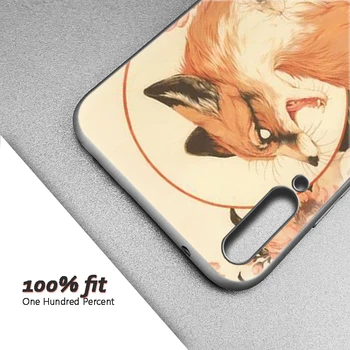 Gyvūnų Fox Atveju Xiaomi Mi-10 Pastaba Pro 9T 10T CC9 9 SE 8 Lite Silikono Telefono Coque Poco X3 NFC M3 F1 Fundas