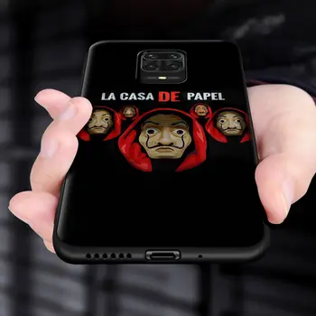 La Casa De Papel Minkštas Atveju Xiaomi Redmi Pastaba 9S 8 8T 9 Pro 6 7 8 Pro 6A 7A 8A 9A 9C Silicio TPU Telefono Dangtelį