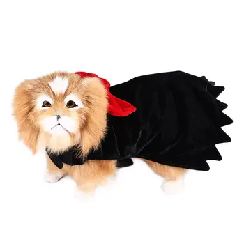 Mados Bowknot Pet Drabužiai, Elegantiškas, Mielas Pet Mažų Šunų Kačių Drabužių Dvigubo Sluoksnio Paltas Apsiaustu Halloween Party Drabužiai