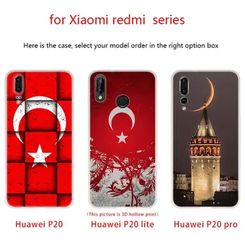 Minkšti Dėklai Huawei P40 30 P20 Pro P10 Lite E Plus P Smart Z 2019 2020 Vėliava, Turkija, Stambulas