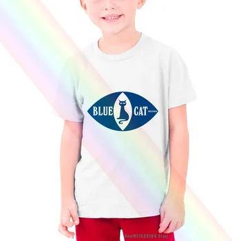 Mėlyna Katė Įrašus Vaikų Kid T-shirt Trojos Ska Jazz Funk Soul Retas Vinilo Mėginių Lp Mpc