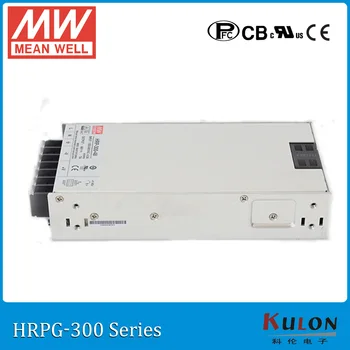 Originalus TAI GERAI, HRPG-300-12 bendrosios produkcijos 324W 27A 12V meanwell Maitinimo HRPG-300 su PFC funkcija