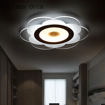 Paprasta šiuolaikinio meno LED lubų šviestuvas kūrybos gėlių formos ultra-plonas miegamojo lempa valgomasis gyvenamasis kambarys studijų lempos