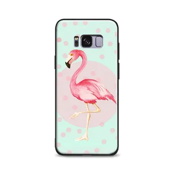 Pink Flamingo Mielas Gyvūnų coque Minkštas Silikoninis Telefono dėklas Korpuso Dangtelis, Skirtas 