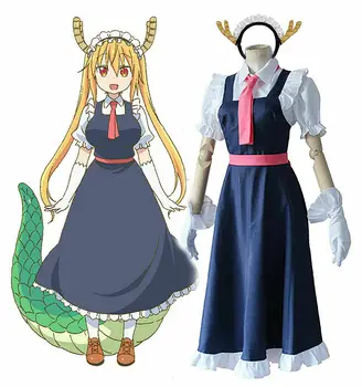 Praleisti Kobayashi ' s Dragon Tarnaitė Suknelė Jiedu Vienodai Anime Cosplay Kostiumas