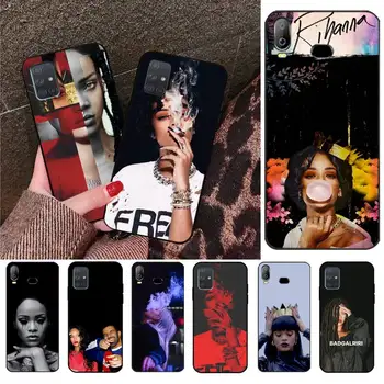 Rūkymas mergina Rihanna Drake Telefono dėklas Samsung Galaxy A21S A01 A11 A31 A81 A10 A20E A30 A40 A50 A70 A80 A71 A51