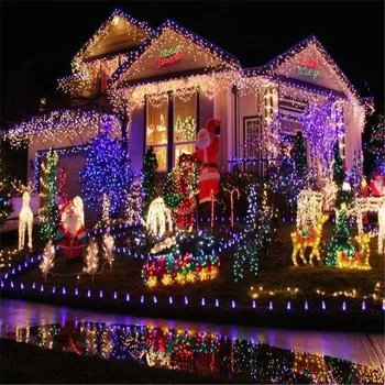 Styginių Šviesos 100 LED, 10M Kalėdų/ Vestuves/ Šalies Apdaila Žibintai AC 110V, 220V, Lauko Vandeniui LED Lempos 9 Spalvos