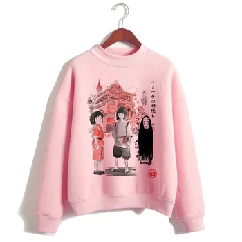 Totoro Dvasia Toli hoodies moterų y2k estetinės harajuku spausdinti Negabaritinių moterų hoddies puloveris Korėja