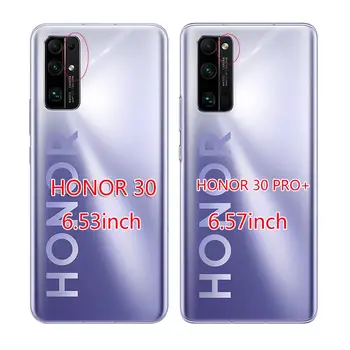 Už GARBĘ 30 Premium Atveju BMH-AN10 Minkšto Silicio TPU Atgal Huawei Honor 30 Pro + Telefono Dangtelį Honor30 Pro Plus EBG-AN10 Katė Maiše