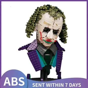 Veiksmų Skaičius, Joker Filmų kolekcija plytų Krūtinė Statula apdailos velniškas klounas piktadarys galvos skulptūra blokai vaikas Žaislų
