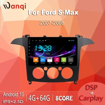 Wanqi 9 10 Colių Android Multimedia Player Automobilio Radijo 2007-2008 M. Ford s-max Stereo 