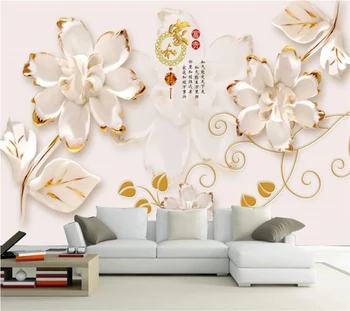 Wellyu Užsakymą foto tapetai, 3d papel de parede didelės freskos įspaustu gėlių mados kambarį обои fono sienos popieriaus