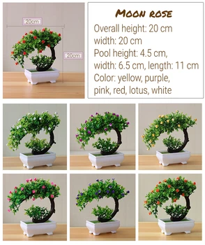 Įvairių stilių, dirbtiniai augalai bonsai nedidelis medis vazoninių augalų netikrą gėlės, vazoninių namų puošybai viešbutis sodo puošmena